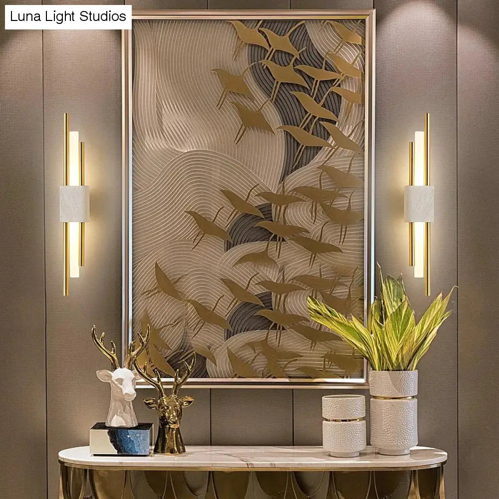 Moderne marmeren led-wandlamp voor woonkamer slaapkamer badkamer loft decor