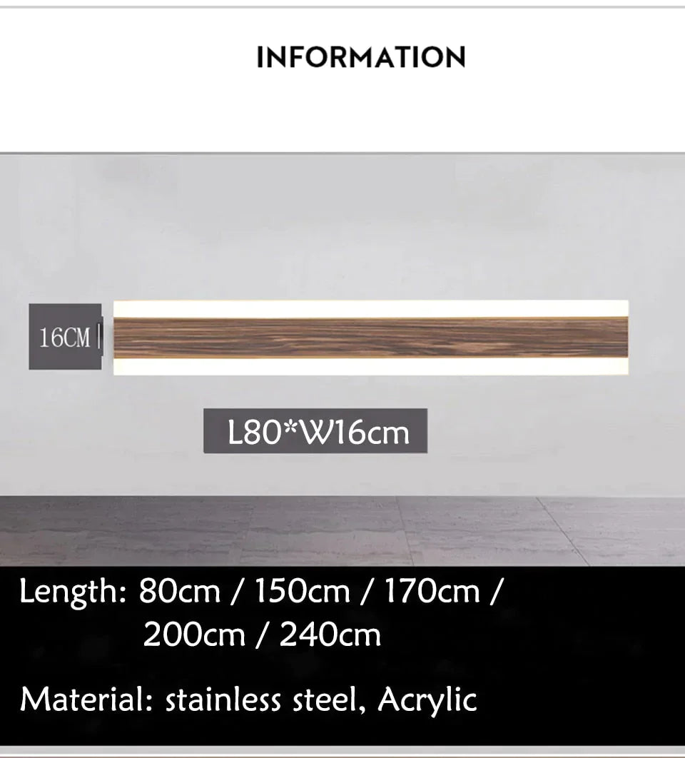 Nuova lampada da parete per esterni cinese Impermeabile in acciaio inossidabile lungo LED imitazione marmo Lampada da parete per hotel villa da giardino