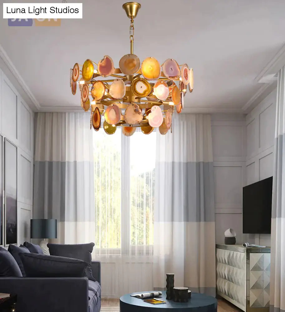 Led G9 Postmoderno Ferro Agata Designer Lampada a LED Luce a LED. Luci a sospensione. Lampada a sospensione. Lampada a sospensione per sala da pranzo Foyer Store