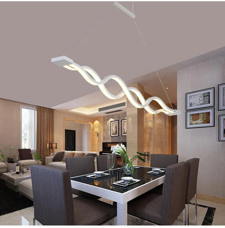 Kreative Moderne LED Anhänger Lichter Küche Acryl lron Suspension Hängende Decken Lampe Für Esszimmer Lamparas Colgantes