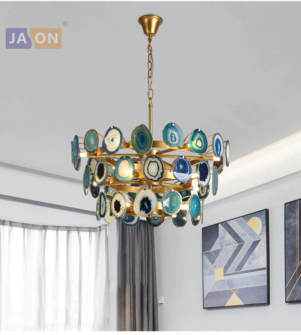 Led G9 Postmoderno Ferro Agata Designer Lampada a LED Luce a LED. Luci a sospensione. Lampada a sospensione. Lampada a sospensione per sala da pranzo Foyer Store
