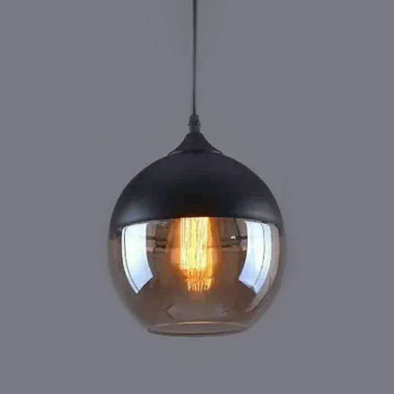 1-lichts hanglamp retro industriële stijl glazen hangende plafondverlichting voor restaurant