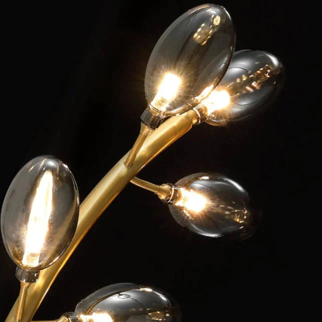 Scandinavische woonkamer creatieve luxe nachtkastje koperen wandlamp