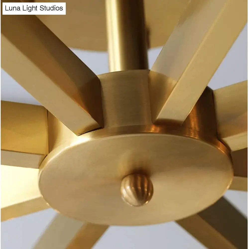 Luces de techo de cristal para dormitorio, lámpara de cobre de diseño moderno, lámpara Led para comedor, lámpara de techo para cocina, Lustre de cristal para sala de estar