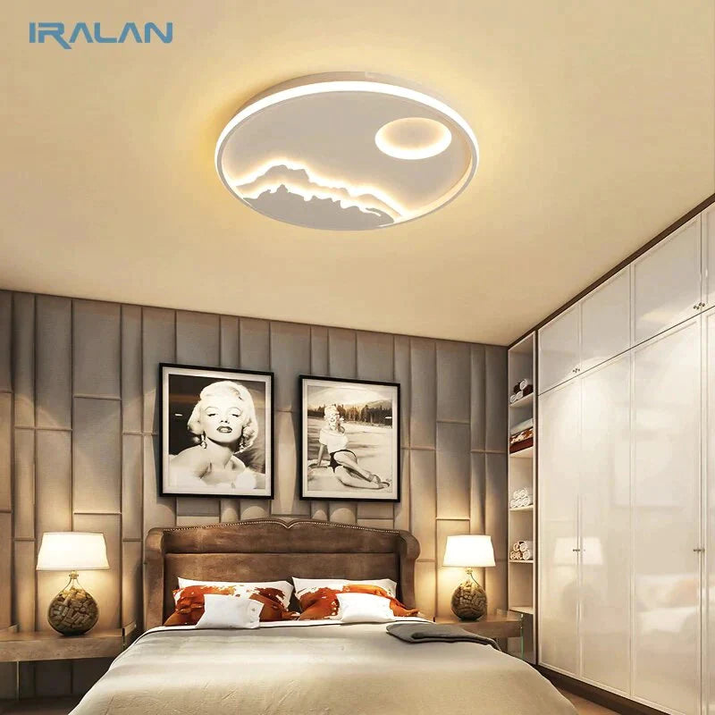 LED plafonnier moderne Nature lever du soleil Design pour salon chambre cuisine salle à manger luminaire ICFW1910