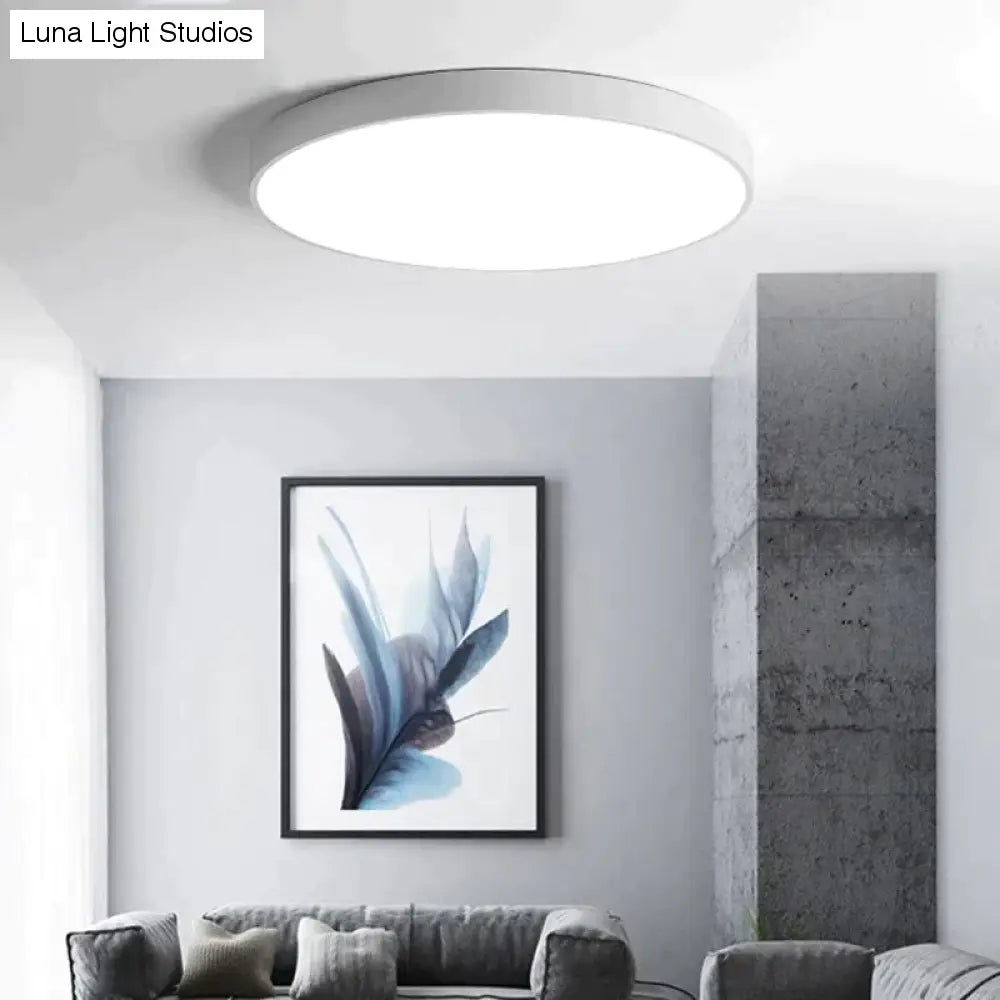 Lámpara de techo Led moderna de Metal, lámpara de techo Led Simple en blanco y negro para sala de estar, dormitorio, comedor, accesorios de iluminación