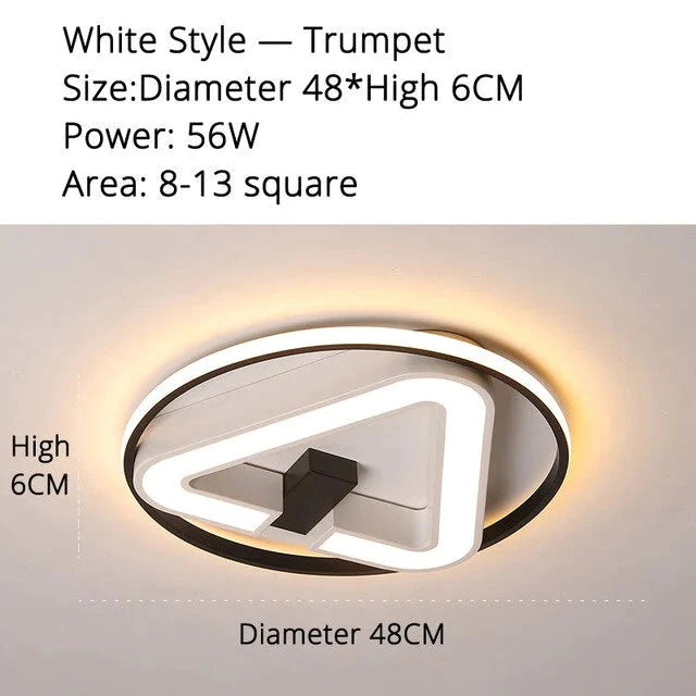 Moderne LED Dreieck Deckenleuchten Für Wohnzimmer Schlafzimmer Innenbeleuchtung Deckenleuchte Leuchte Fernbedienung Dimmen