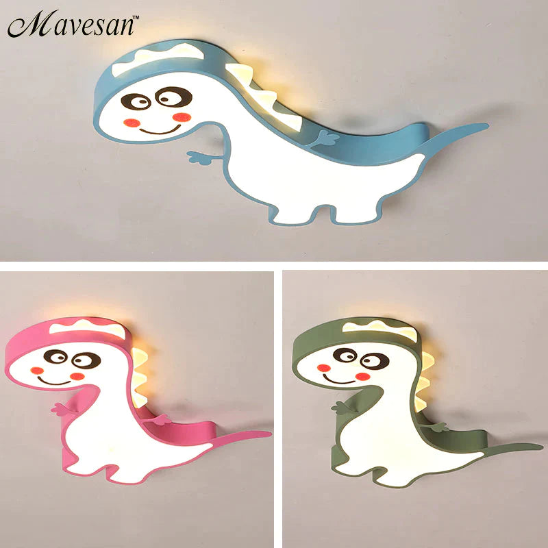 Nieuwe Dinasour Moderne Led Plafondverlichting Lamp Voor Kind Slaapkamer Studeerkamer Babykamer Afstandsbediening Cartoon Designer Lamparas