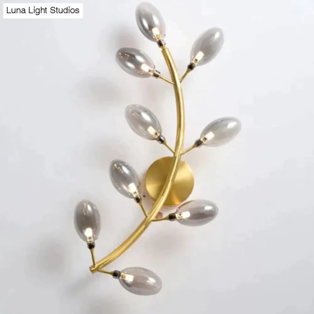 Scandinavische woonkamer creatieve luxe nachtkastje koperen wandlamp