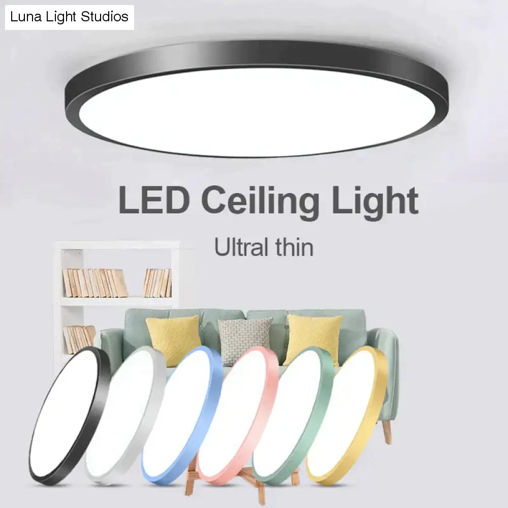 Plafonnier LED rond 15W 20W 30W 50W, luminaire de cuisine, luminaire moderne monté en Surface, idéal pour une pièce ou une pièce