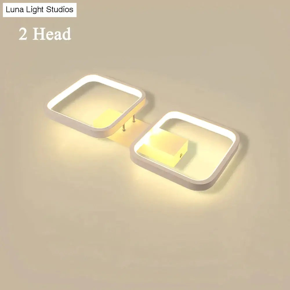 LED-Deckenleuchte, moderne Lampe, Wohnzimmer-Beleuchtungskörper, Schlafzimmer, Küche, Oberflächenmontage, Unterputz-Panel, 3 Köpfe