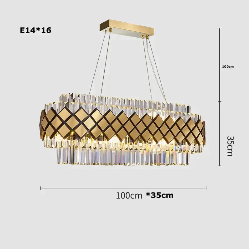 Neva - Designer Crystal LED Chandelier For Dinning Room Living room