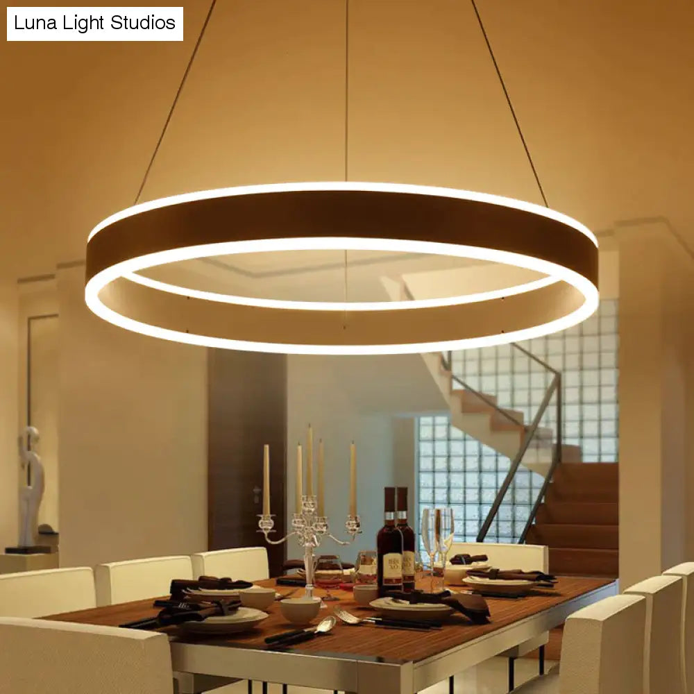 Moderne LED-Ring-Pendelleuchten für Esszimmer, Wohnzimmer, Restaurant, Küche, Hängeleuchte