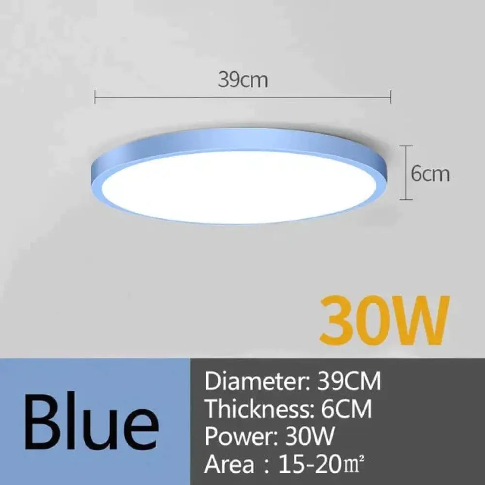 Plafonnier LED rond 15W 20W 30W 50W, luminaire de cuisine, luminaire moderne monté en Surface, idéal pour une pièce ou une pièce
