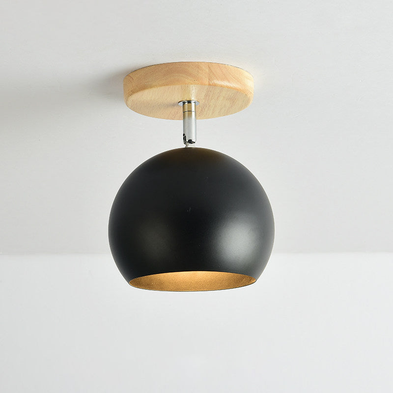 Rotatable Orb Shade Ceiling Light - Ideal for Study Room & Corridor