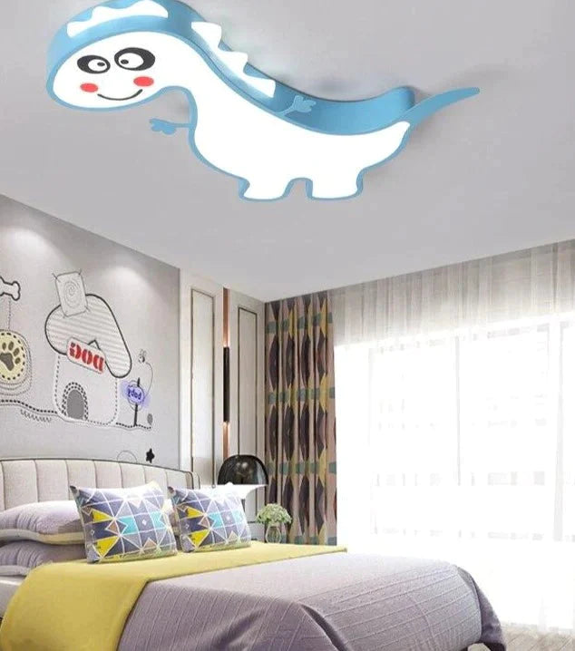 Nieuwe Dinasour Moderne Led Plafondverlichting Lamp Voor Kind Slaapkamer Studeerkamer Babykamer Afstandsbediening Cartoon Designer Lamparas