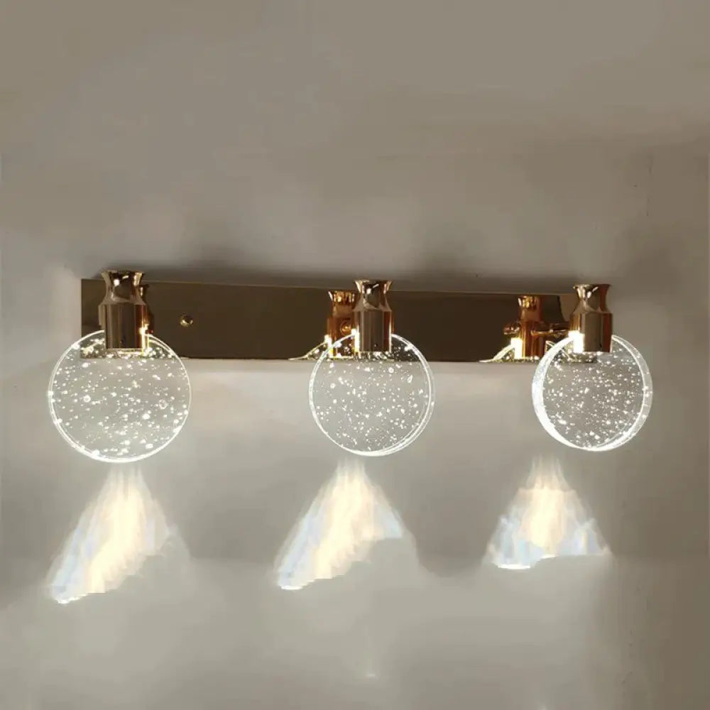 Eenvoudige kristallen LED-wandlamp voor badkamerslaapkamer