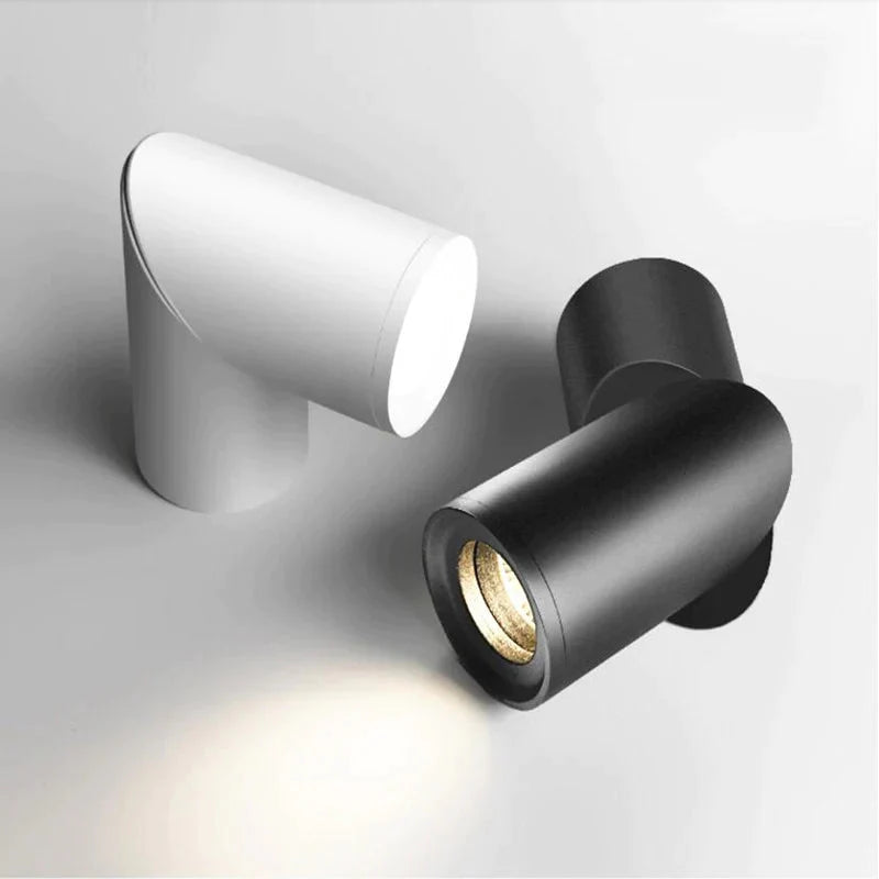 Dimmbare rotierende LED-Downlights 10 W, 15 W, 20 W, COB-LED-Deckenstrahler, LED-Wandleuchte, warm-kaltweiße Innenbeleuchtung