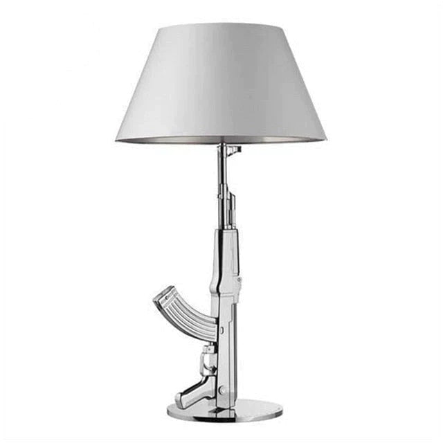 Nordic Modern AK47 Gun_Lounge Silbrig Gold Glanz Schlafzimmerlampe LED Stehlampen Kinder Kinderzimmer Leuchten Home Loft Dekor