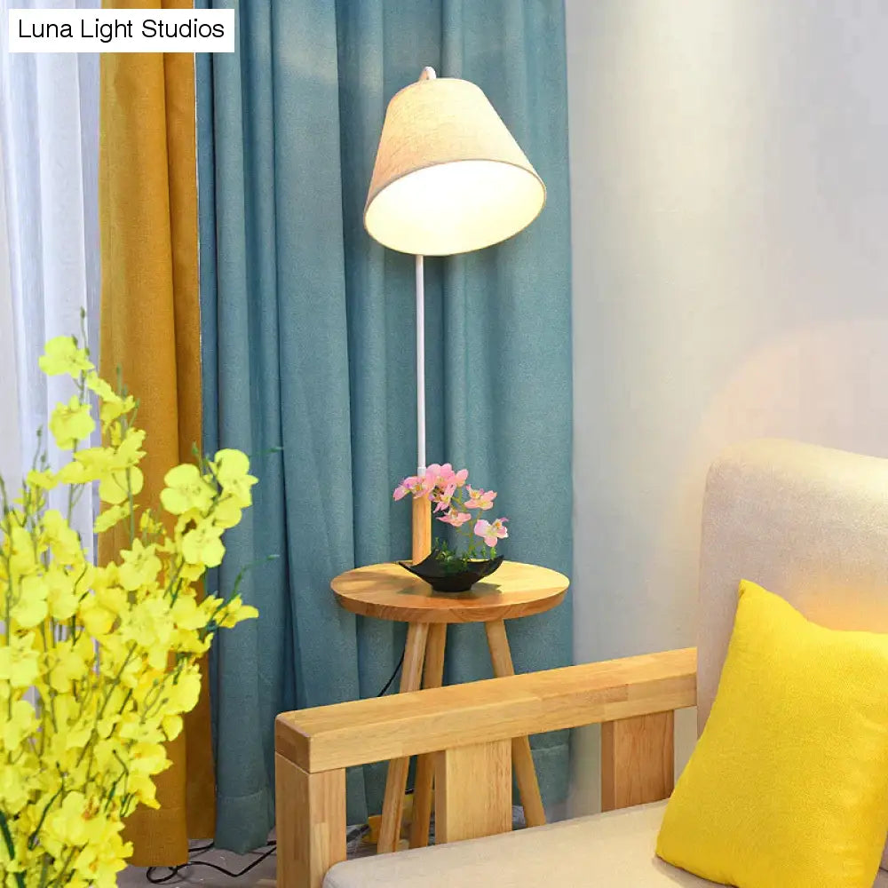 Log Vloerlamp Creatieve Woonkamer Bank Salontafel Studie Balkon Persoonlijkheid Kleine Tafelkleed Cover Verticale Tafellamp