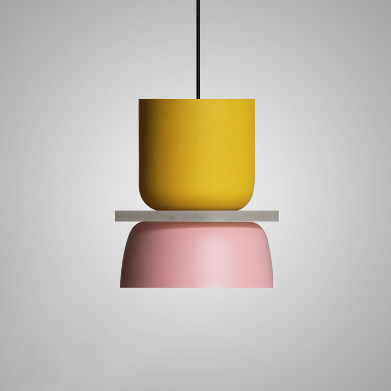 Illuminazione a sospensione moderna e contemporanea Lampada a sospensione a LED colorata Macaron