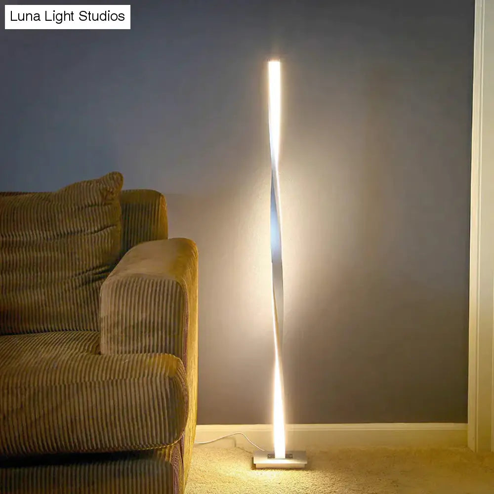 Moderne LED-vloerlamp voor woonkamers Moderne staande paallamp voor studeerkamers Kantoren Helder dimbaar vloerlicht
