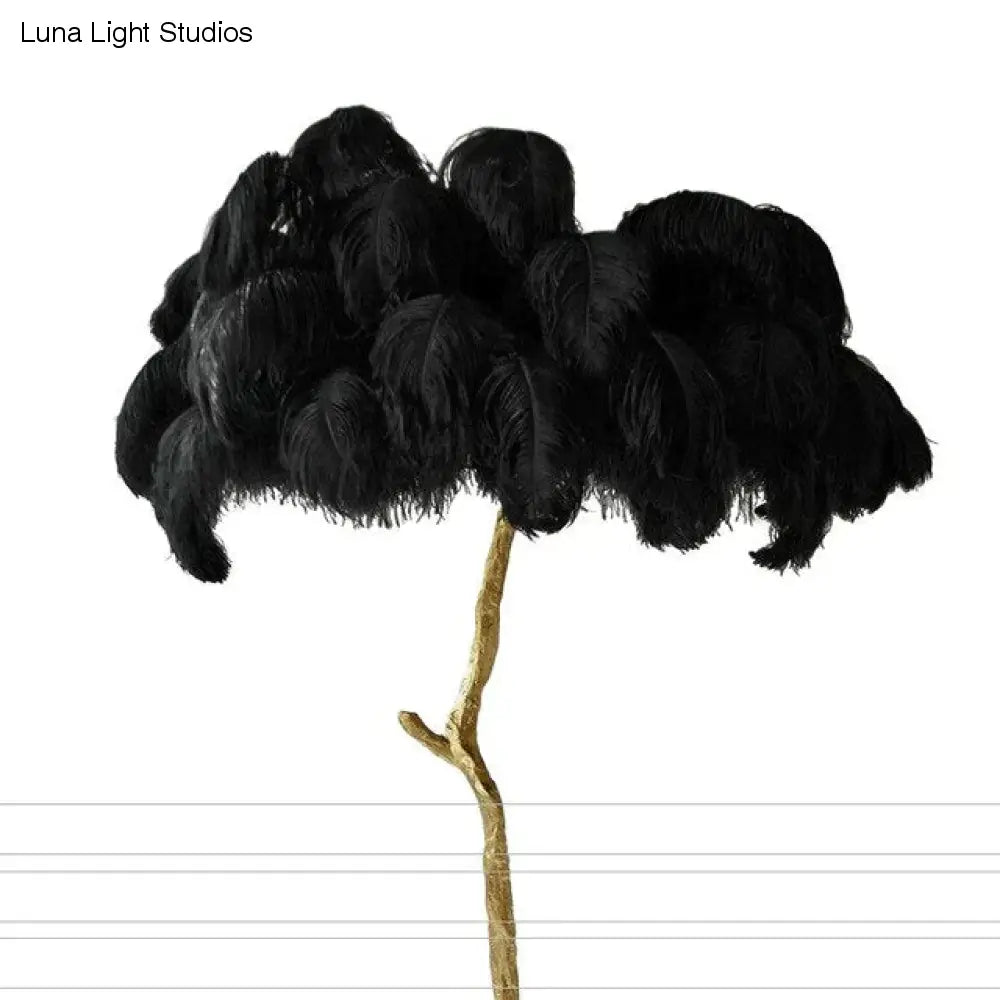 Moderne luxe verenvloerlamp Woonkamerdecoratie Vloerlamp Standlicht Decoratieve staande lamp Binnenslaapkamerverlichting