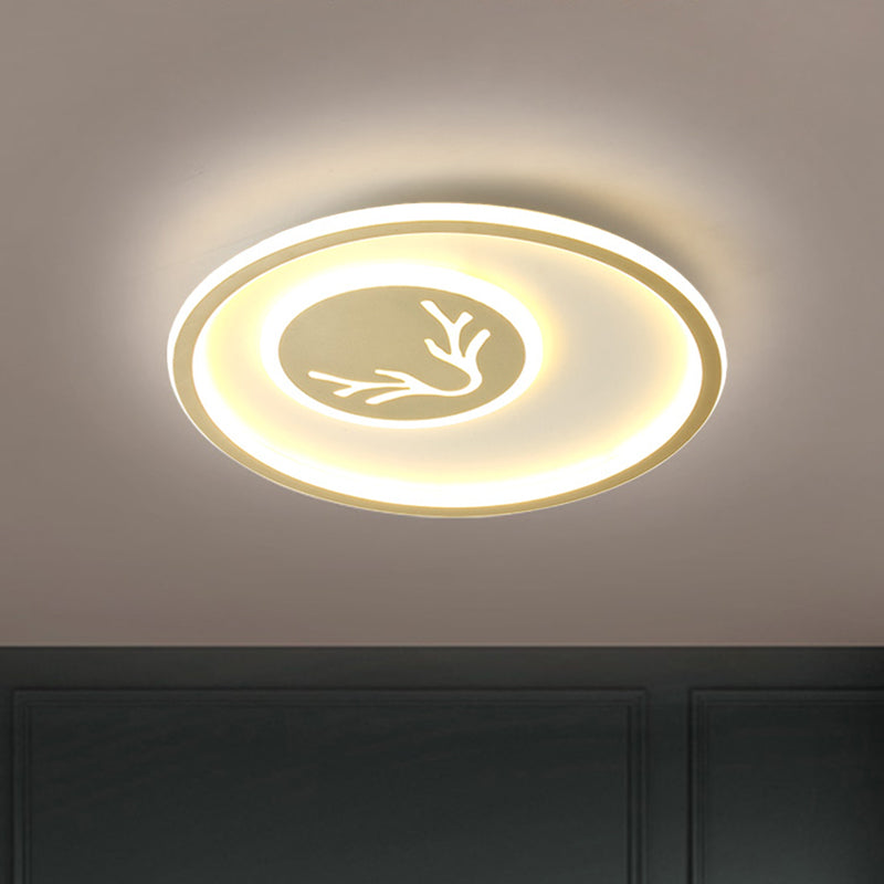 Minimalistische acryl Antler inbouwlamp - LED-lamp voor plafondmontage in goud voor slaapkamers