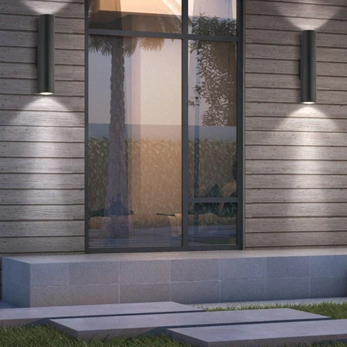 Wasserdichte Outdoor-LED-Wandleuchte, moderne IP67-Aluminium-Wandleuchte, Schwarz-Weiß-Garten-Veranda-Wandleuchte, 96 V, 220 V, Wandleuchte