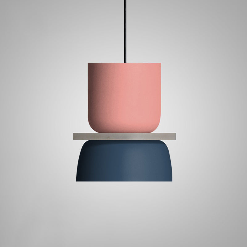 Illuminazione a sospensione moderna e contemporanea Lampada a sospensione a LED colorata Macaron