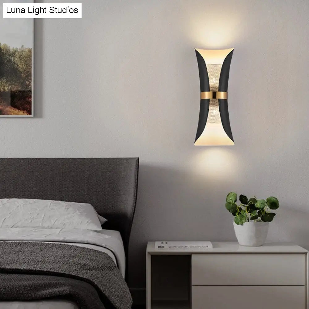 Moderne eenvoudige wandlamp Lights Scone voor slaapkamer badkamer zwart goud