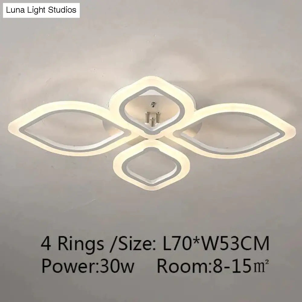Moderne plafondverlichting LED-lamp voor woonkamer slaapkamer studeerkamer witte kleur opbouw plafondlamp deco