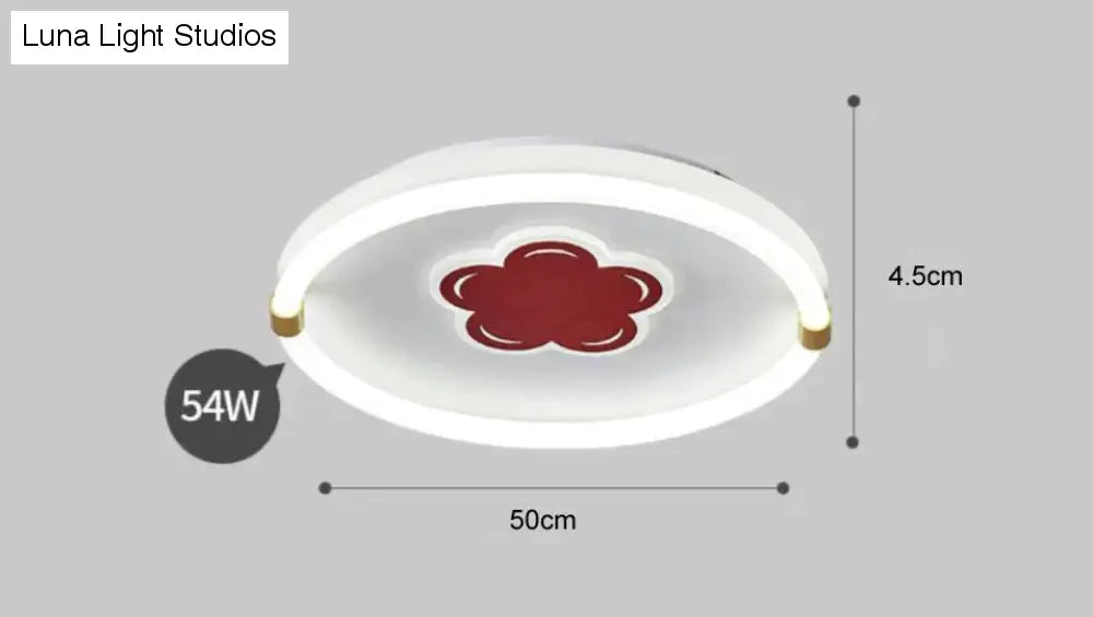 Preciosa lámpara de techo LED creativa para habitación de flores