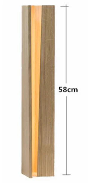 Lampadaires de décoration en bois massif de style japonais lampe sur pied led lampadaires nordiques MING