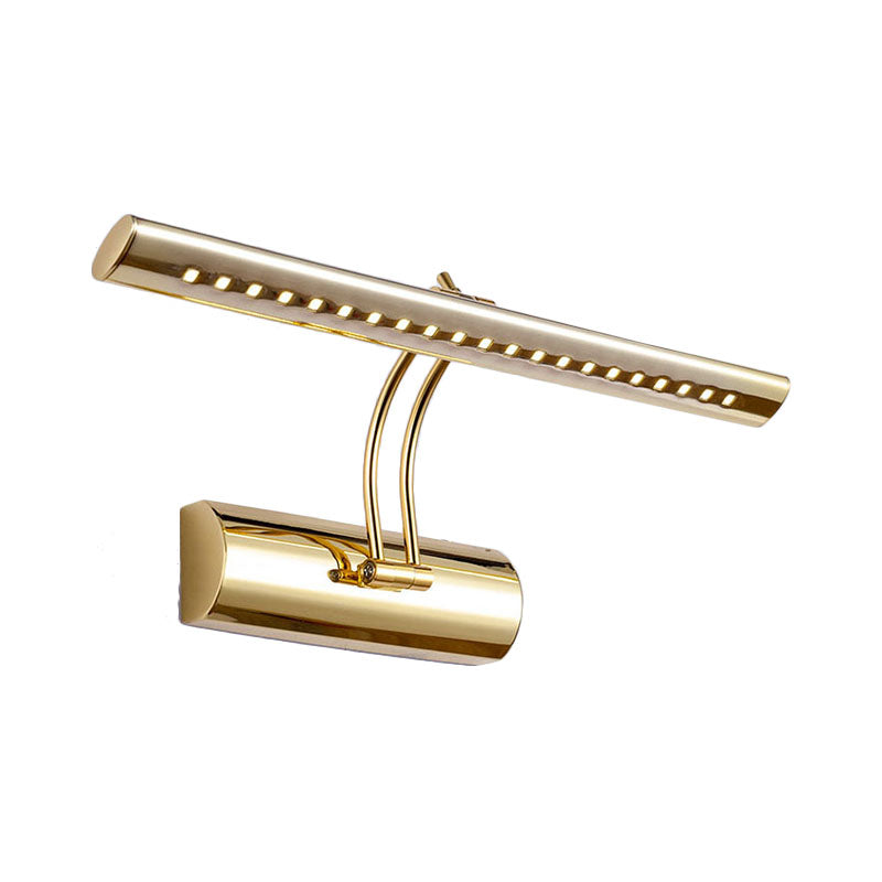 Aplique de pared para tocador de baño LED de metal moderno de 16