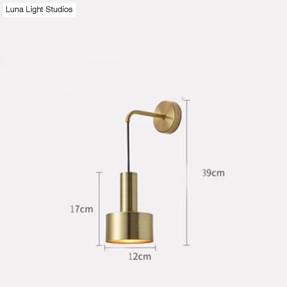 Nordic Massief Houten Alle Koperen Woonkamer Achtergrond Wandlamp Creatieve Gang Koperen Wandlamp Slaapkamer Chinese Walnoot Bedlampje
