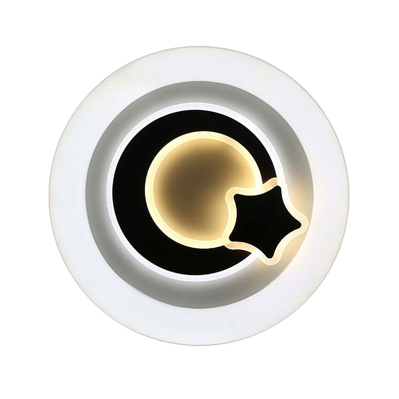 Modern White LED Ceiling Light – Stylish Acrylic Lamp for Kitchen Hallway