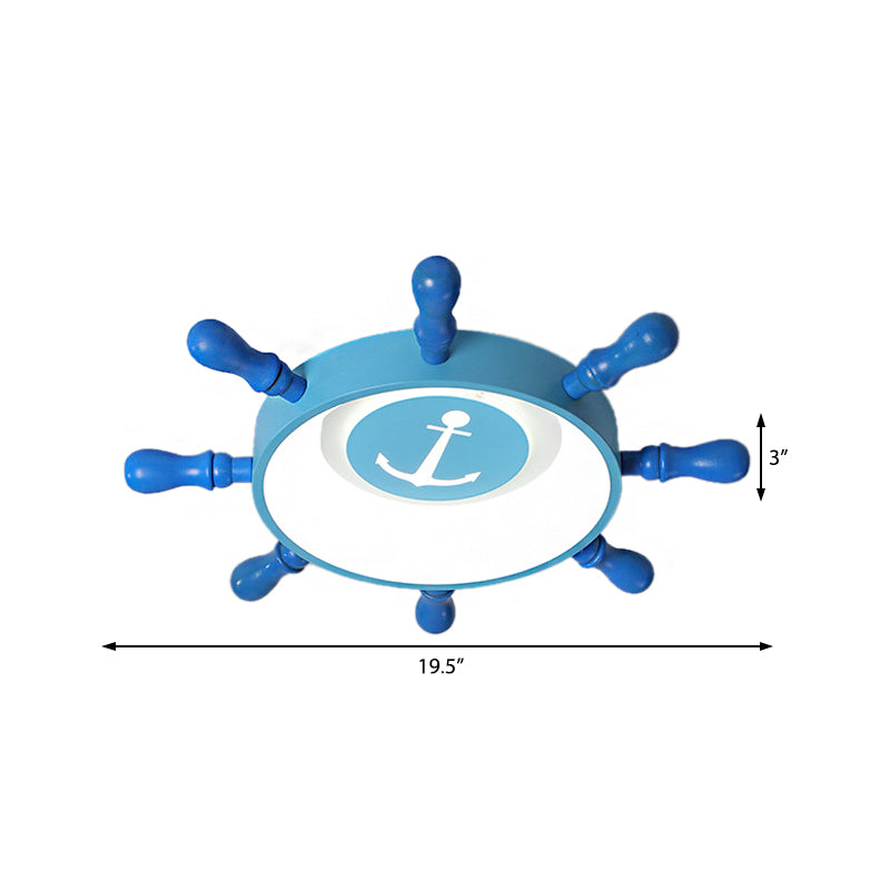 Blue Rudder Kids LED Flush Mount Fixture - 19.5
