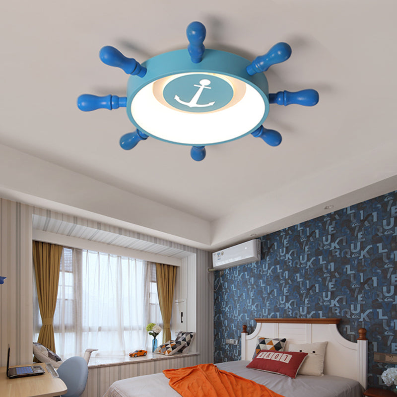 Blue Rudder Kids LED Flush Mount Fixture - 19.5
