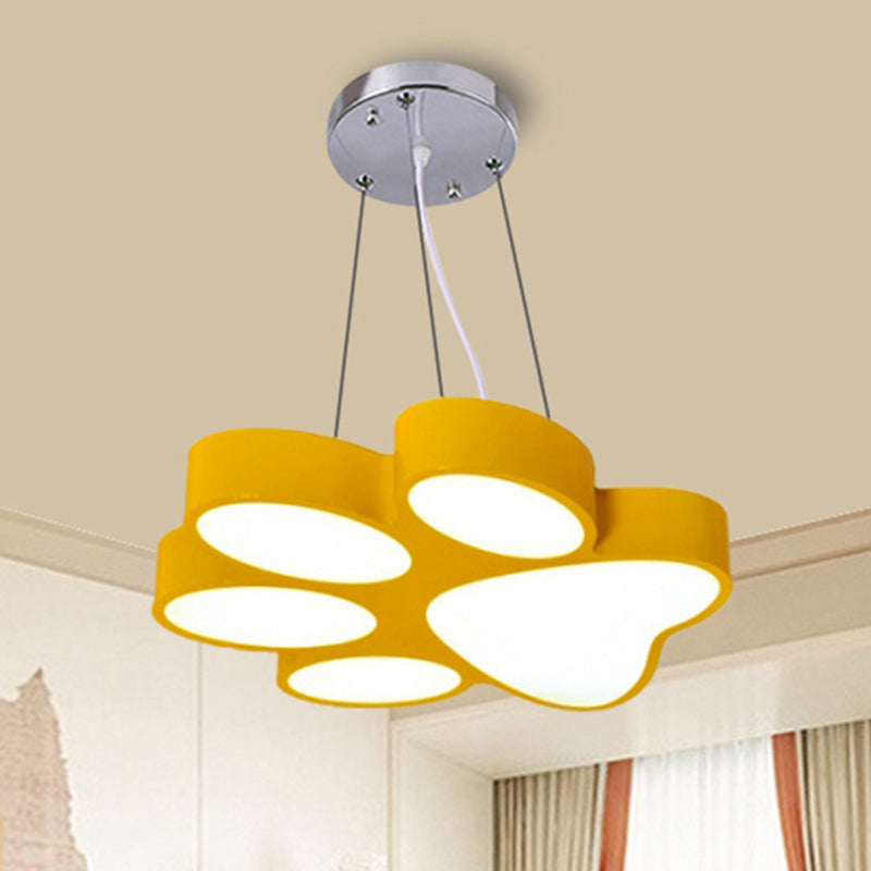 Lámpara colgante LED de dibujos animados - Luz colgante de baño con pata de perrito