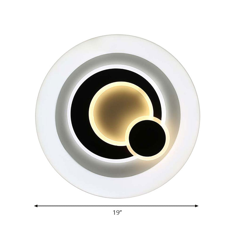 Modern White LED Ceiling Light – Stylish Acrylic Lamp for Kitchen Hallway
