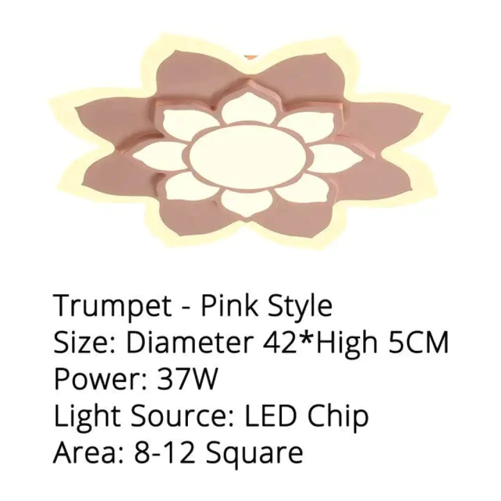 Nieuwe aankomst led-plafondverlichting lamp met afstandsbediening en bloemontwerper voor kinderslaapkamer studeerkamer babykamer Lamparas De Te