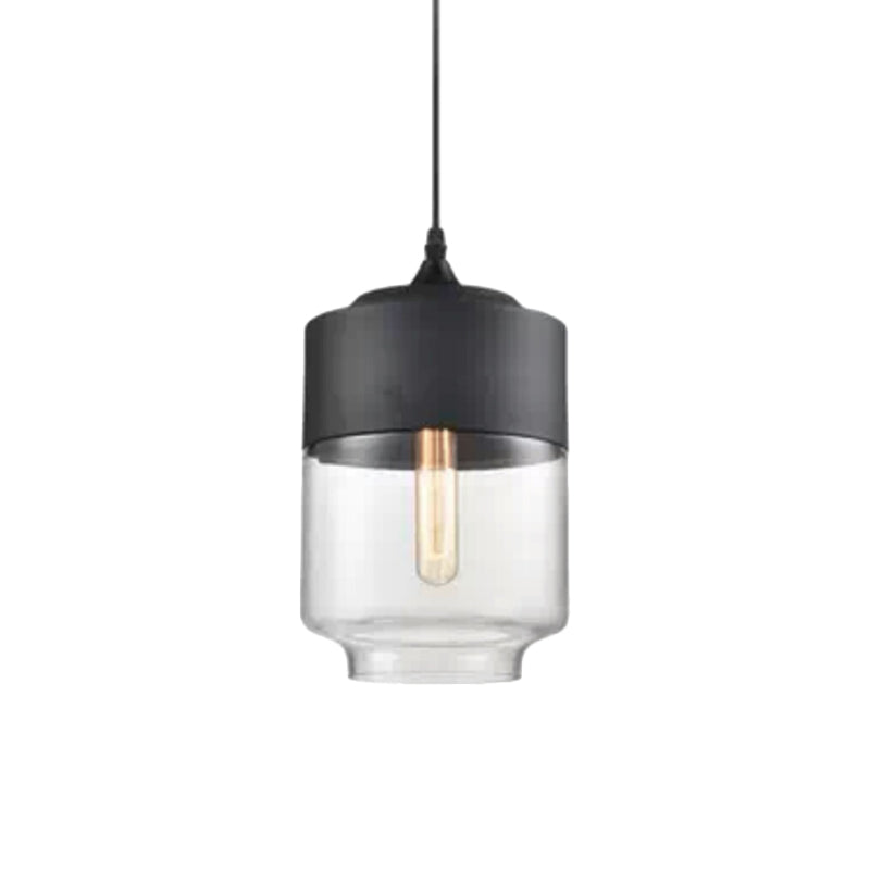 1-lichts hanglamp retro industriële stijl glazen hangende plafondverlichting voor restaurant