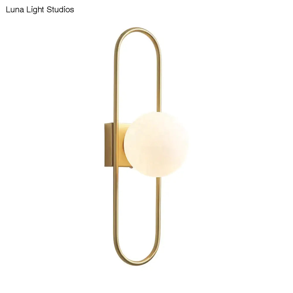 Nordic Bedside Lamp Wall Lamp Living Room Simple Modern Background Wall Corridor Room Bedroom Copper Wall Lamp