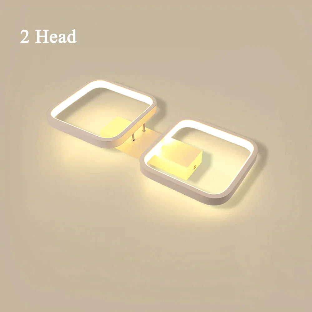 LED-Deckenleuchte, moderne Lampe, Wohnzimmer-Beleuchtungskörper, Schlafzimmer, Küche, Oberflächenmontage, Unterputz-Panel, 3 Köpfe