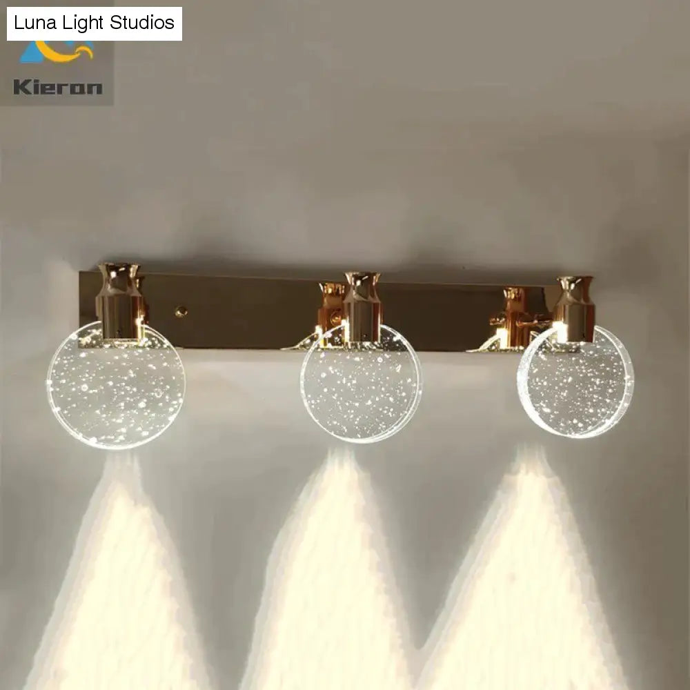 Eenvoudige kristallen LED-wandlamp voor badkamerslaapkamer