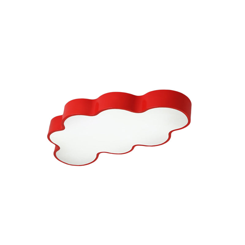 Lampa sufitowa LED Cartoon Cloud Design do przedszkola – akrylowa lampa do montażu podtynkowego