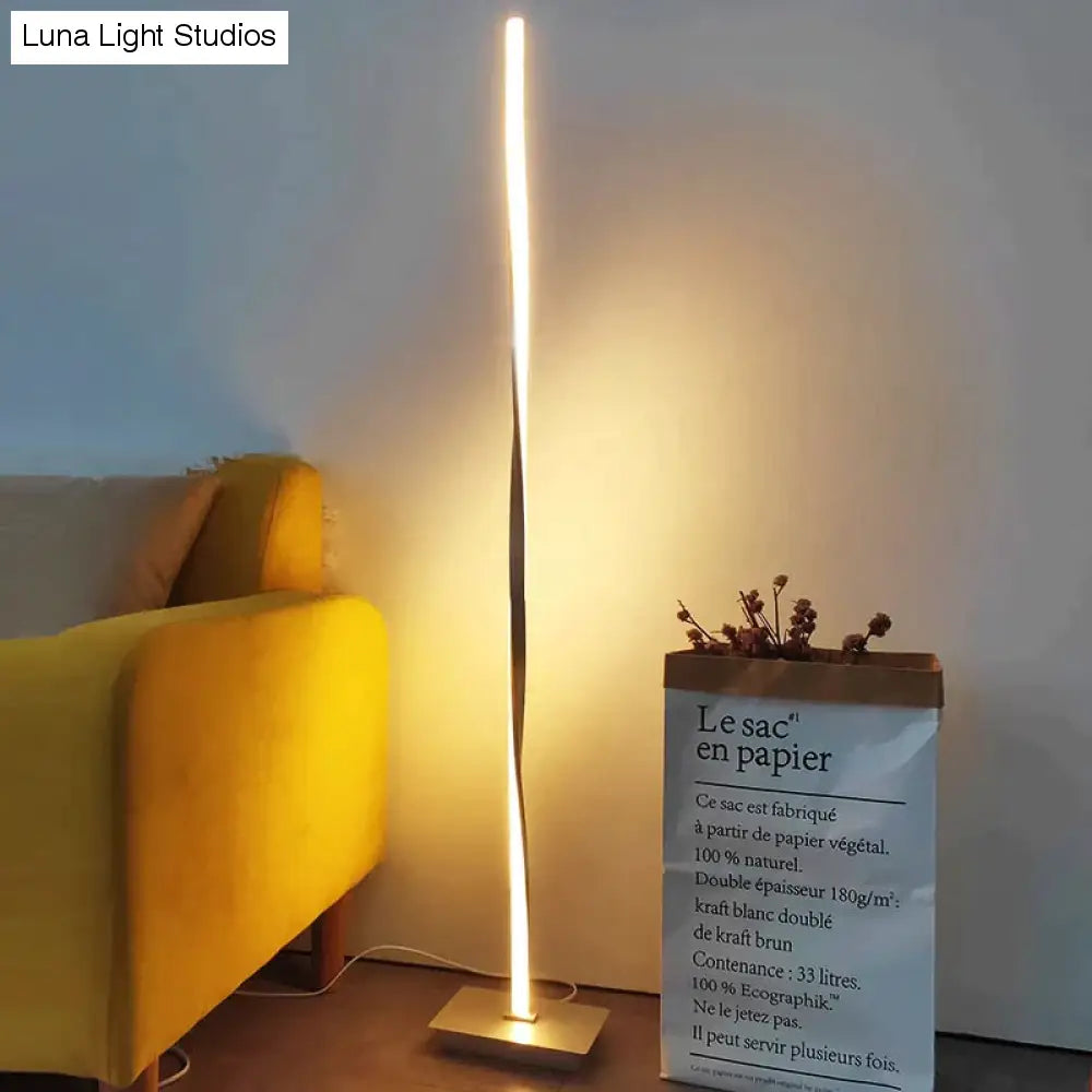 Moderne LED-vloerlamp voor woonkamers Moderne staande paallamp voor studeerkamers Kantoren Helder dimbaar vloerlicht