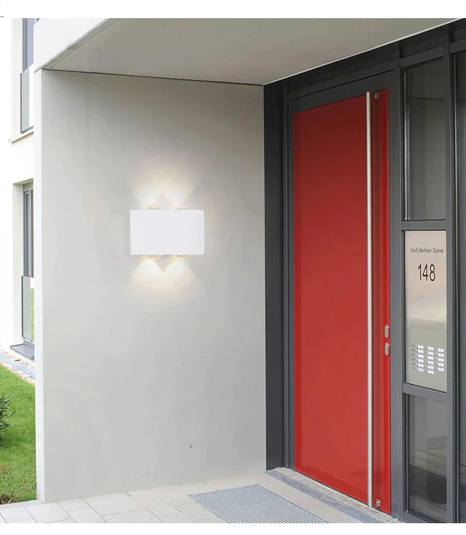 NIEUWE Wandlamp Led Aluminium Buiten Binnen Ip65 Up Down Wit Zwart Modern Voor Thuis Trappen Slaapkamer Nachtkastje Badkamer Licht