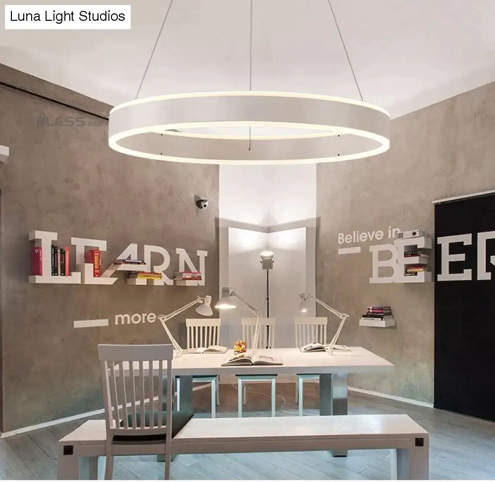 Moderne LED-Ring-Pendelleuchten für Esszimmer, Wohnzimmer, Restaurant, Küche, Hängeleuchte